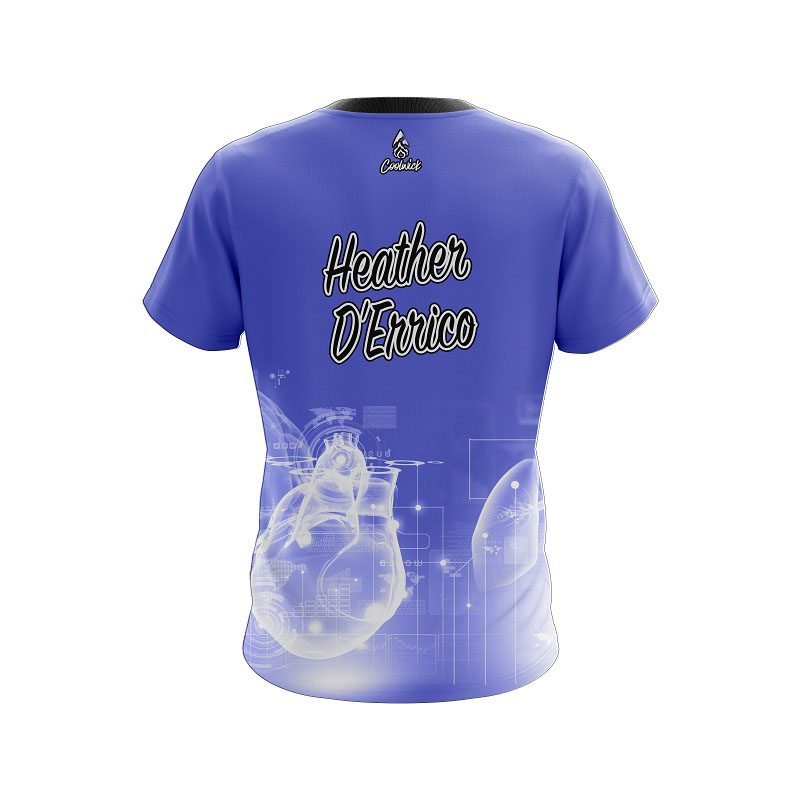 Heather D'Errico Hammer Heart Beat Replica CoolWick Bowling Jersey - Image 2