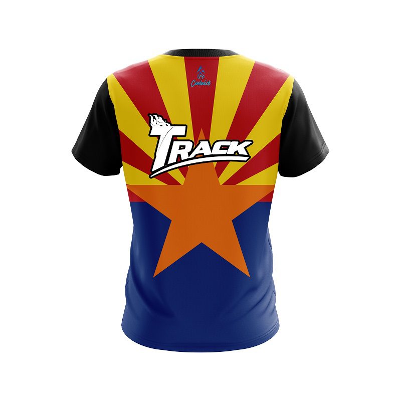 Track Arizona Flag CoolWick Bowling Jersey - Image 2
