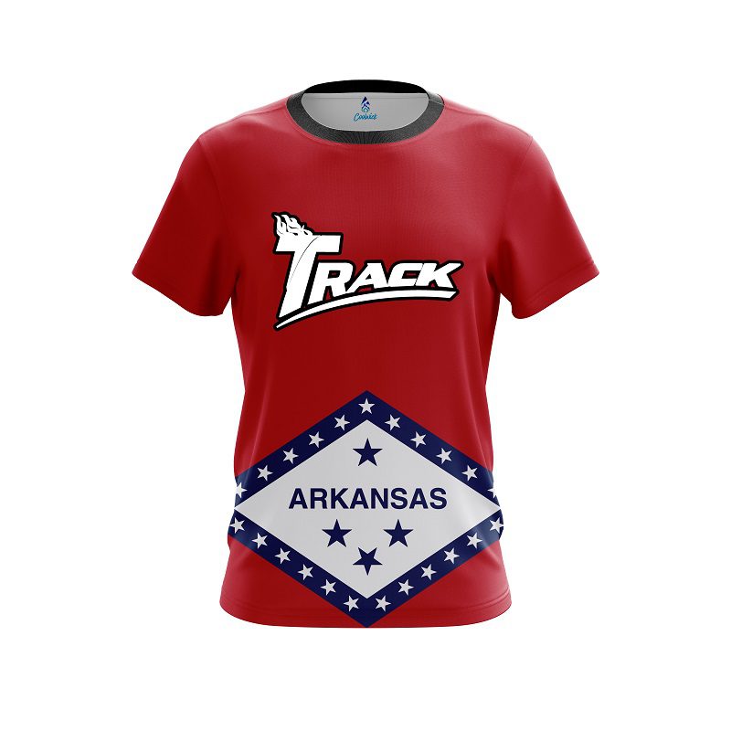 Track Arkansas Flag CoolWick Bowling Jersey
