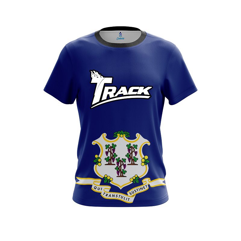 Track Connecticut Flag CoolWick Bowling Jersey