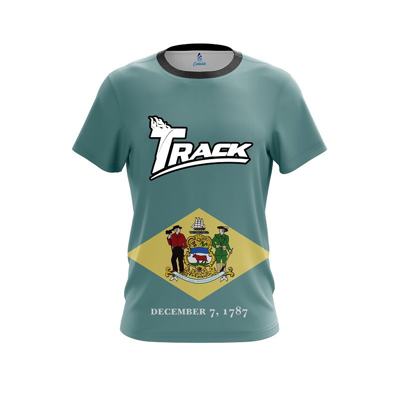 Track Delaware Flag CoolWick Bowling Jersey