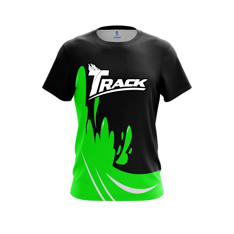 Track Green Splash CoolWick Bowling Jersey