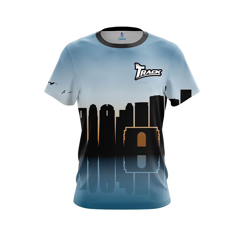 Track Houston Skyline CoolWick Bowling Jersey