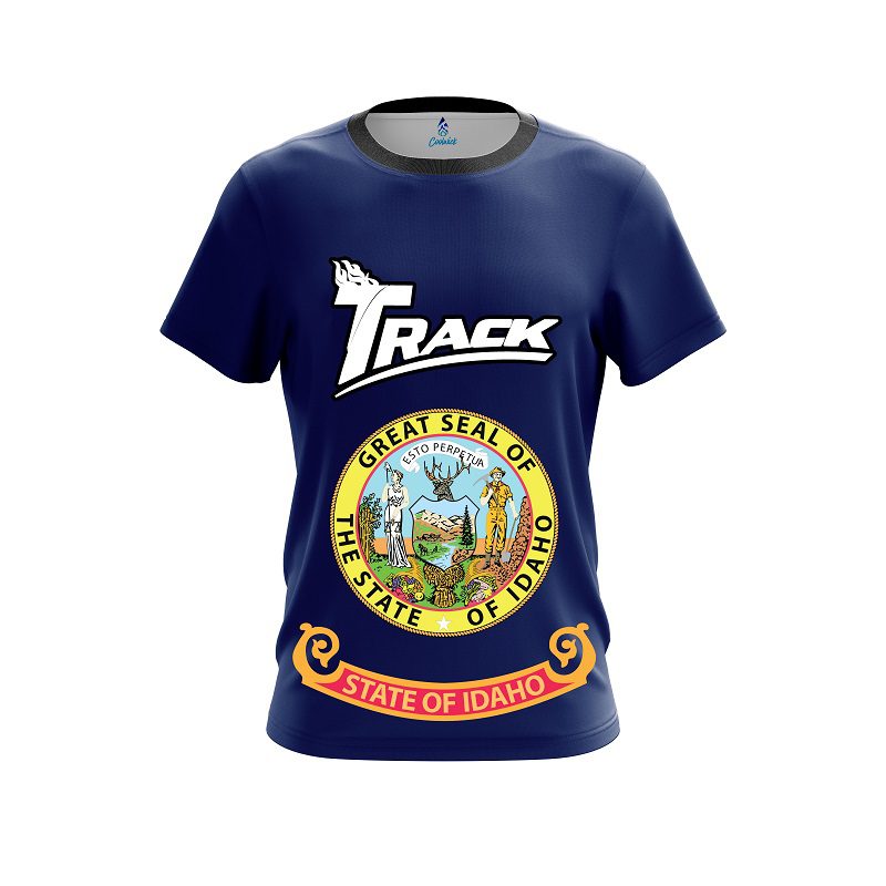 Track Idaho Flag CoolWick Bowling Jersey