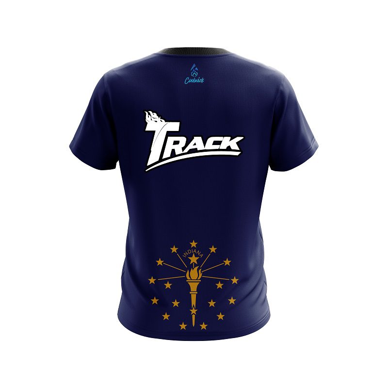 Track Indiana Flag CoolWick Bowling Jersey - Image 2