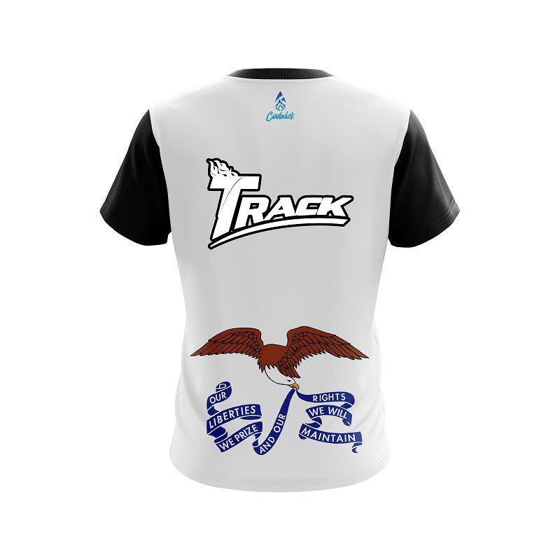 Track Iowa Flag CoolWick Bowling Jersey - Image 2