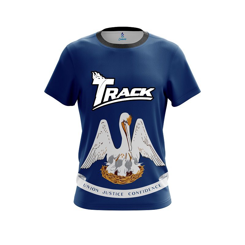 Track Louisiana Flag CoolWick Bowling Jersey