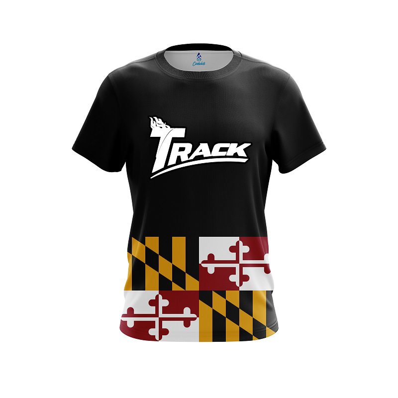 Track Maryland Flag CoolWick Bowling Jersey