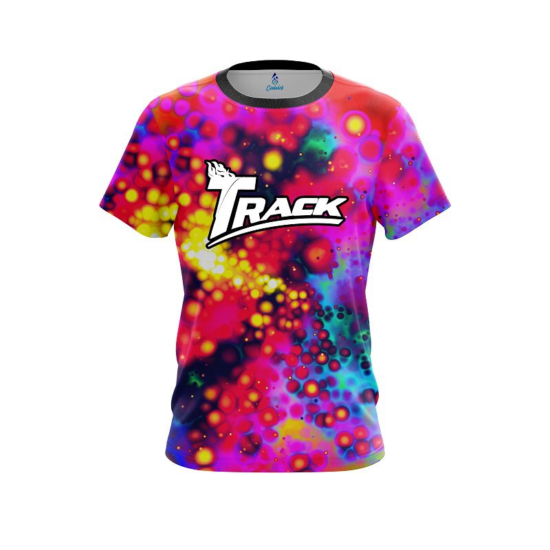 Track Melting Colors CoolWick Bowling Jersey