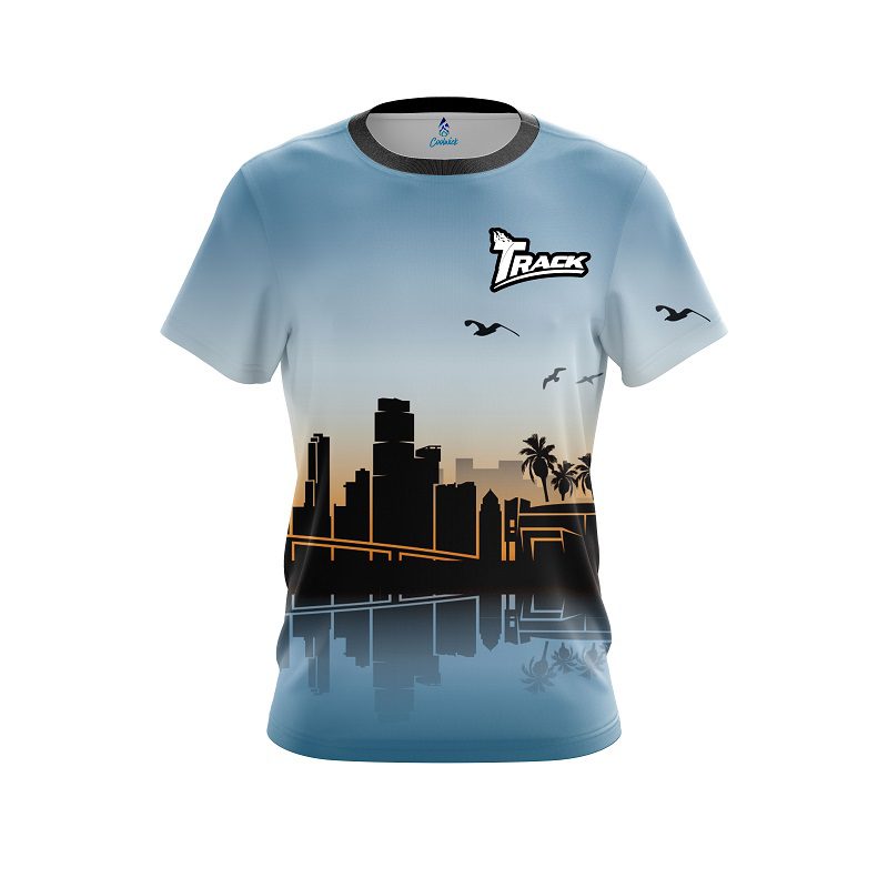 Track Miami Skyline CoolWick Bowling Jersey