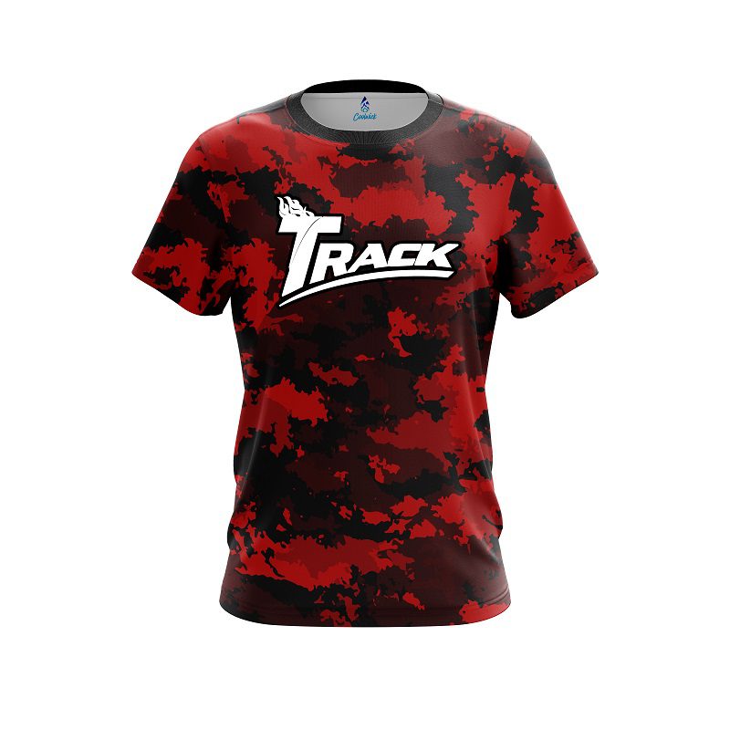 Track Military Red CoolWick Bowling Jersey