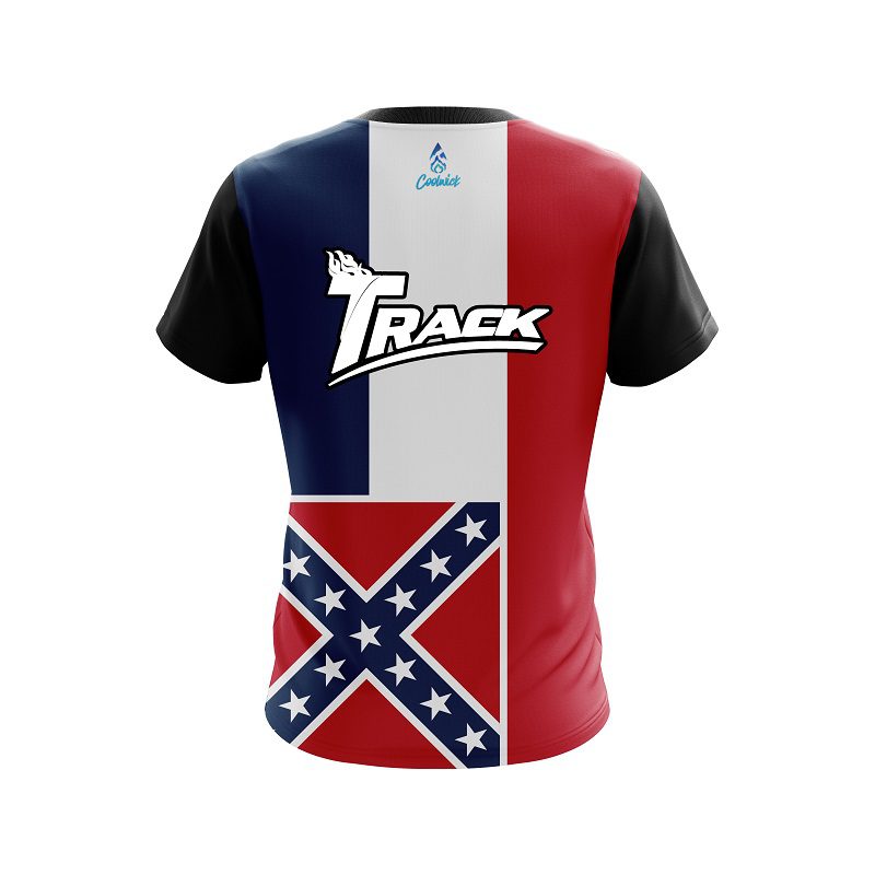 Track Mississippi Flag CoolWick Bowling Jersey - Image 2