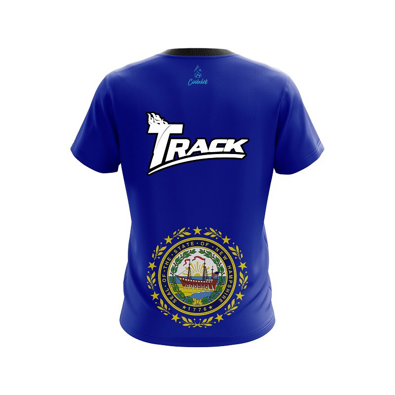 Track New Hampshire Flag CoolWick Bowling Jersey - Image 2