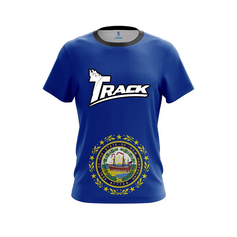 Track New Hampshire Flag CoolWick Bowling Jersey