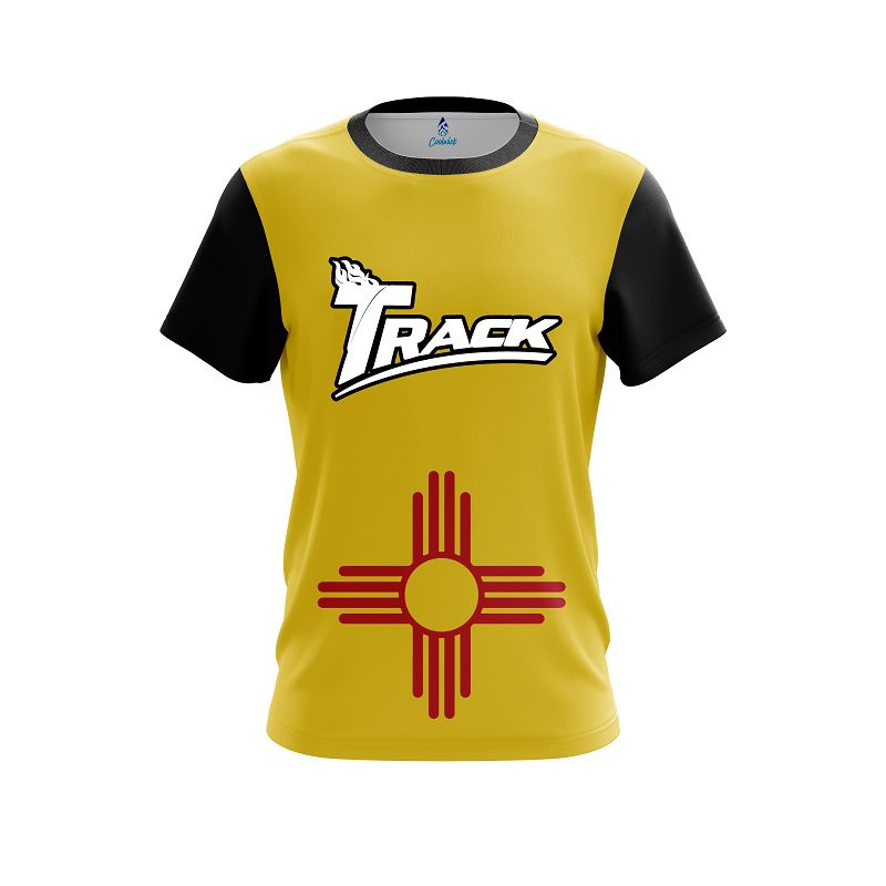 Track New Mexico Flag CoolWick Bowling Jersey