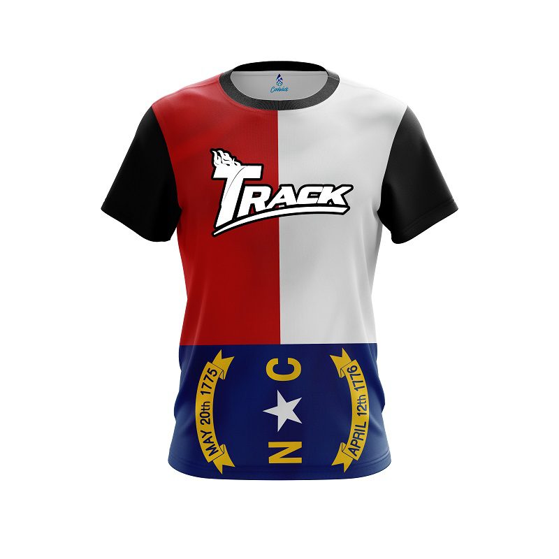 Track North Carolina Flag CoolWick Bowling Jersey