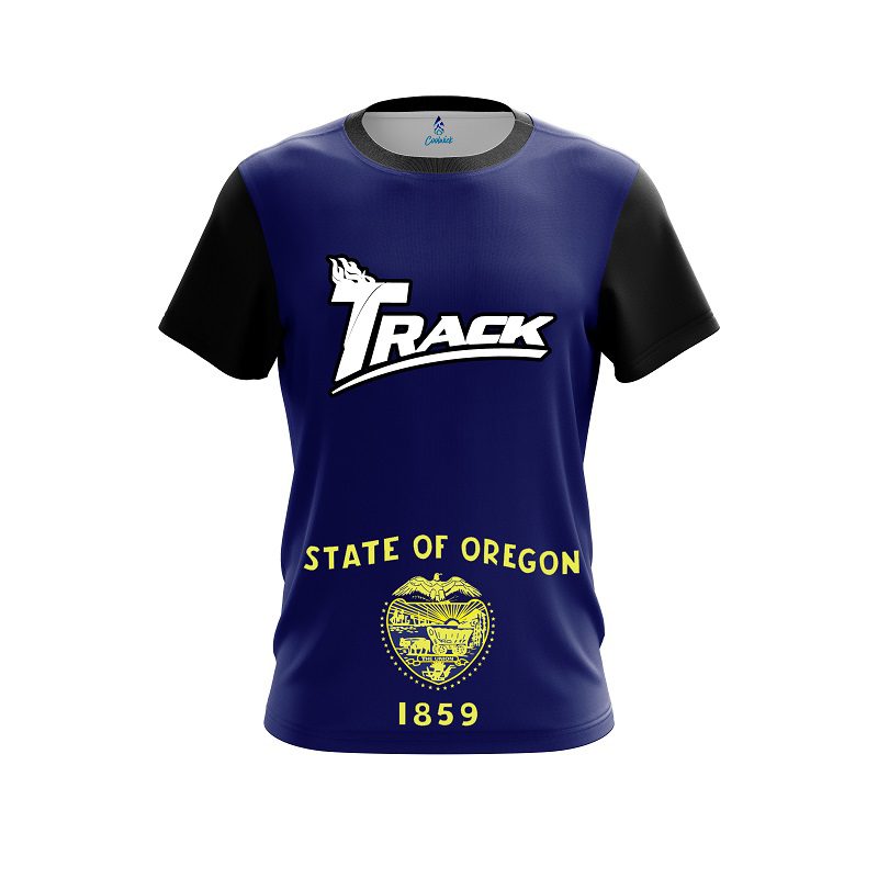 Track Oregon Flag CoolWick Bowling Jersey