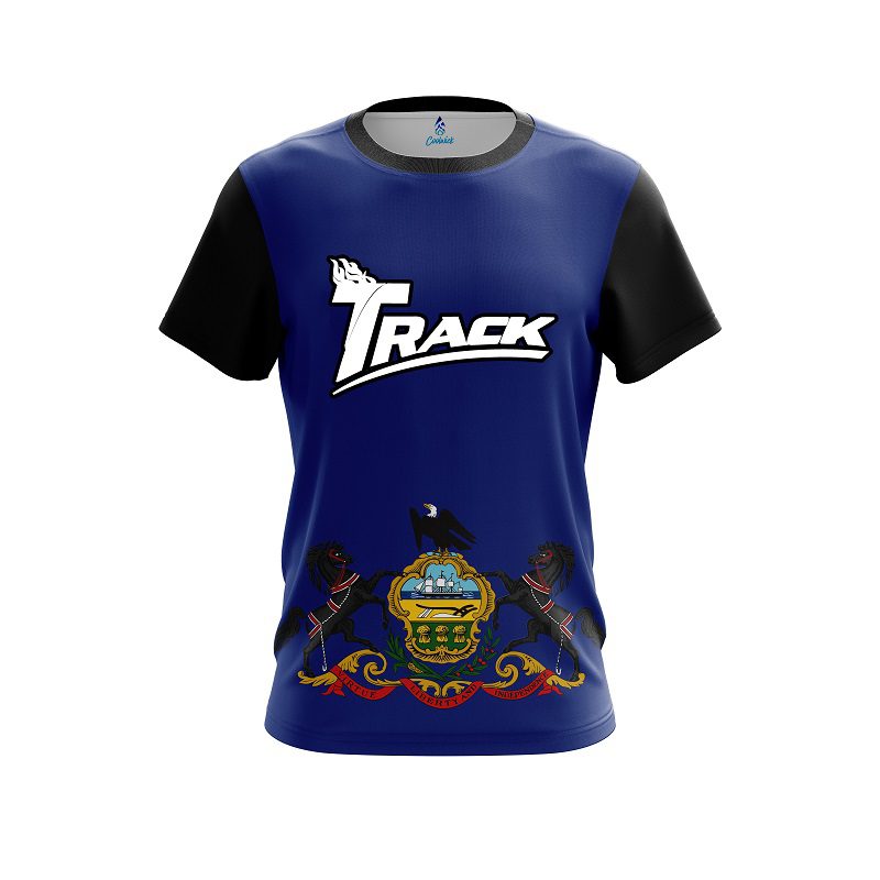 Track Pennsylvania Flag CoolWick Bowling Jersey