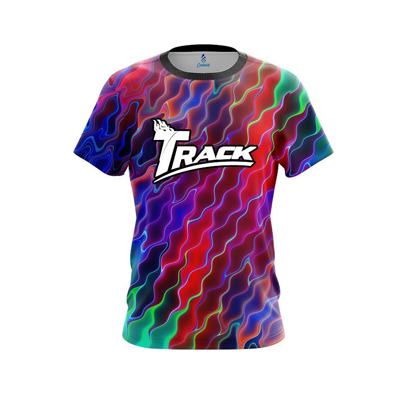 Track Psychedelic Electric Wave CoolWick Bowling Jersey