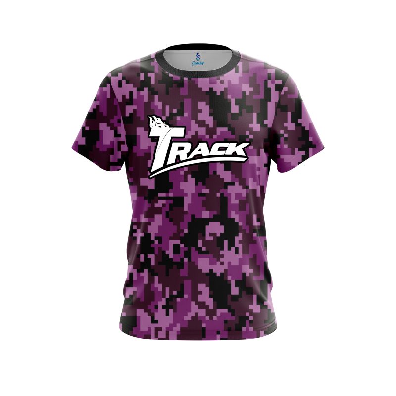 Track Digital Camo Purple CoolWick Bowling Jersey