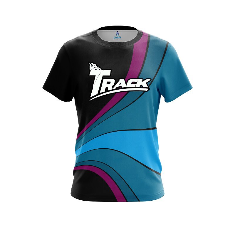 Track Retro Swirl CoolWick Bowling Jersey