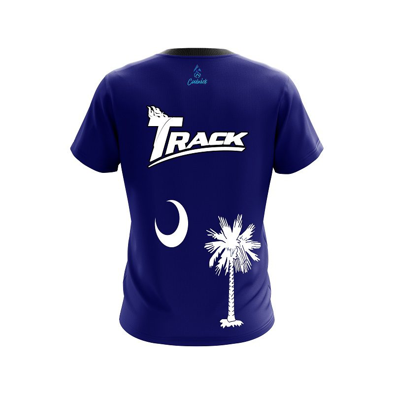 Track South Carolina Flag CoolWick Bowling Jersey - Image 2