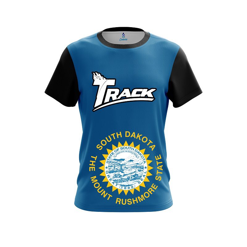Track South Dakota Flag CoolWick Bowling Jersey