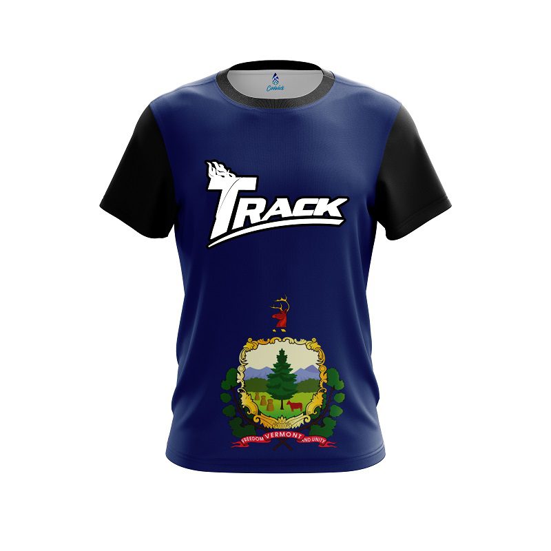 Track Vermont Flag CoolWick Bowling Jersey