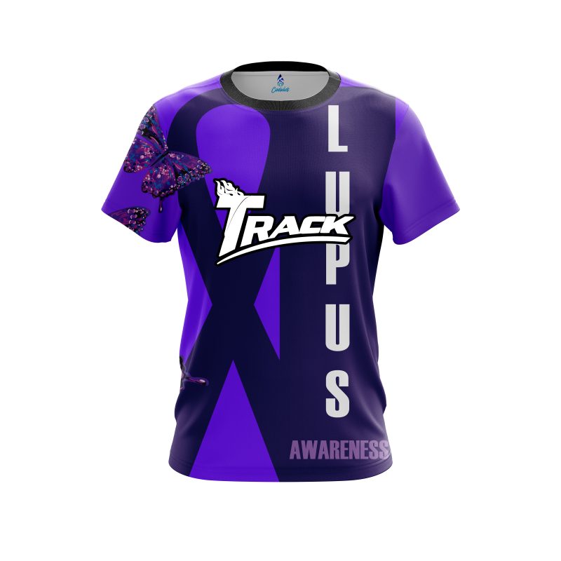 Track Lupus Cancer CoolWick Bowling Jersey