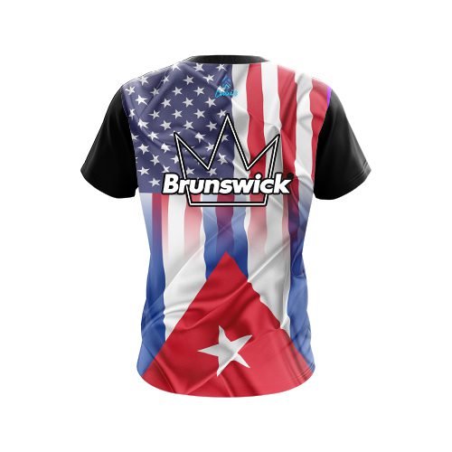 Brunswick USA Cuban Flag CoolWick Bowling Jersey - Image 2