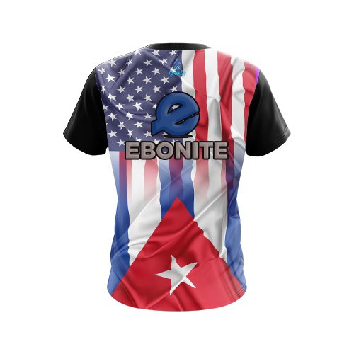Ebonite USA Cuban Flag CoolWick Bowling Jersey - Image 2