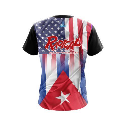 Radical USA Cuban Flag CoolWick Bowling Jersey - Image 2