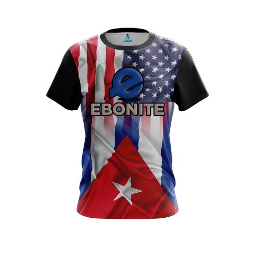 Ebonite USA Cuban Flag CoolWick Bowling Jersey