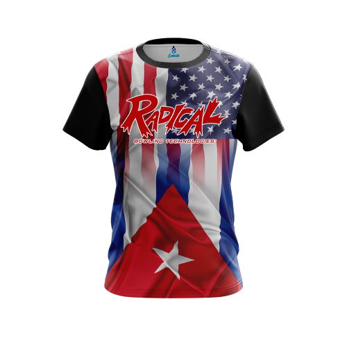 Radical USA Cuban Flag CoolWick Bowling Jersey