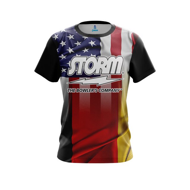 Storm USA Germany Flag CoolWick Bowling Jersey