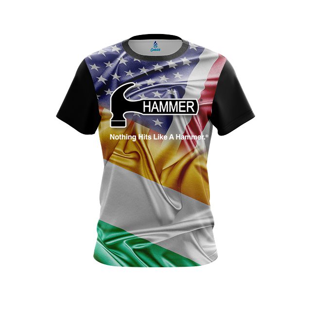 Hammer USA Ireland Flag CoolWick Bowling Jersey