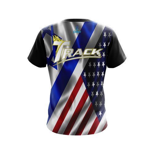 Track USA Israeli Flag CoolWick Bowling Jersey - Image 2