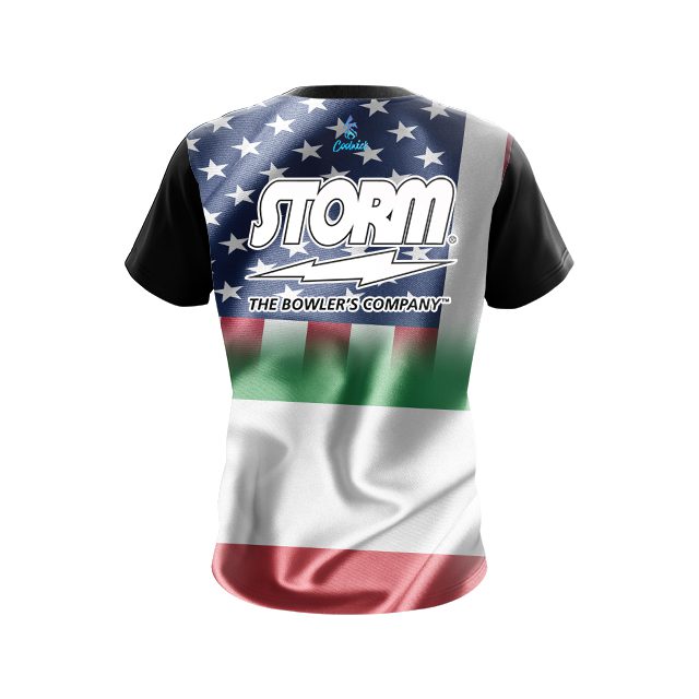 Storm USA Italian Flag CoolWick Bowling Jersey - Image 2