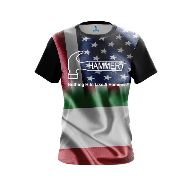 Hammer USA Italian Flag CoolWick Bowling Jersey