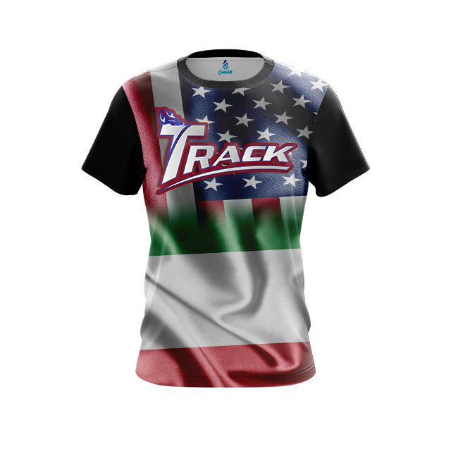Track USA Italian Flag CoolWick Bowling Jersey