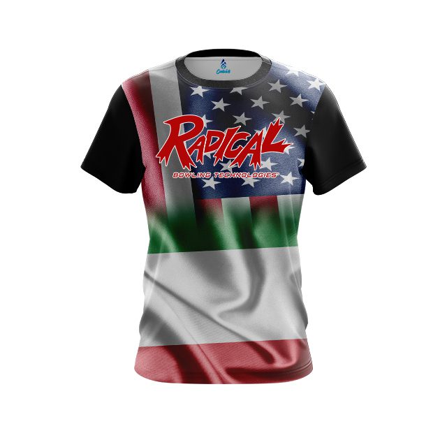 Radical USA Italian Flag CoolWick Bowling Jersey