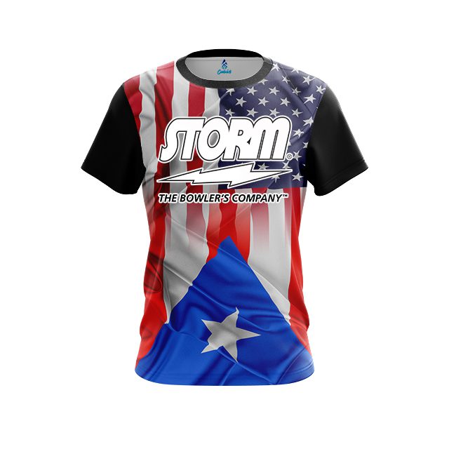 Storm USA Puerto Rico Flag CoolWick Bowling Jersey