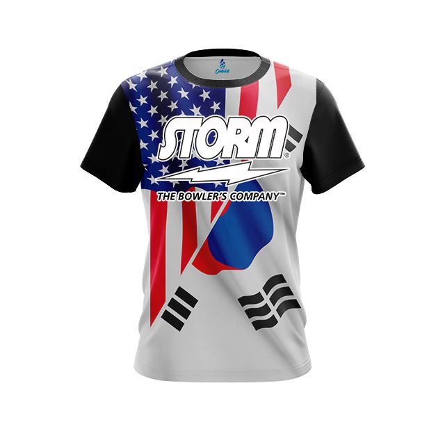 Storm USA South Korea Flag CoolWick Bowling Jersey