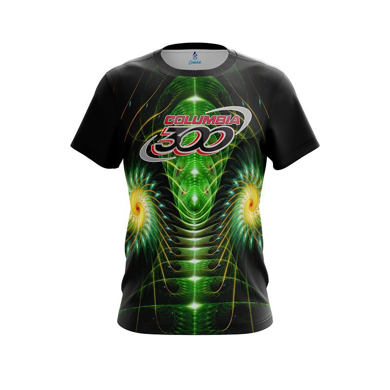 Columbia 300 Vortex Green CoolWick Bowling Jersey