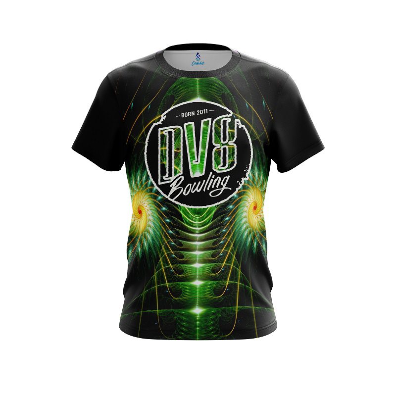DV8 Vortex Green CoolWick Bowling Jersey