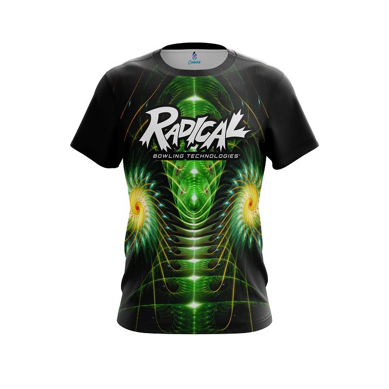Radical Vortex Green CoolWick Bowling Jersey