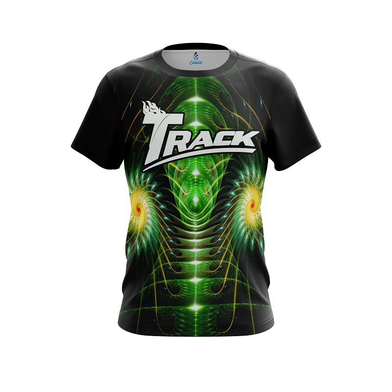 Track Vortex Green CoolWick Bowling Jersey