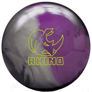 Brunswick Rhino Charcoal Silver Violet Bowling Ball