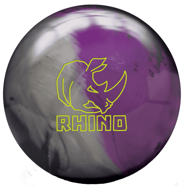 Brunswick Rhino Charcoal Silver Violet Bowling Ball