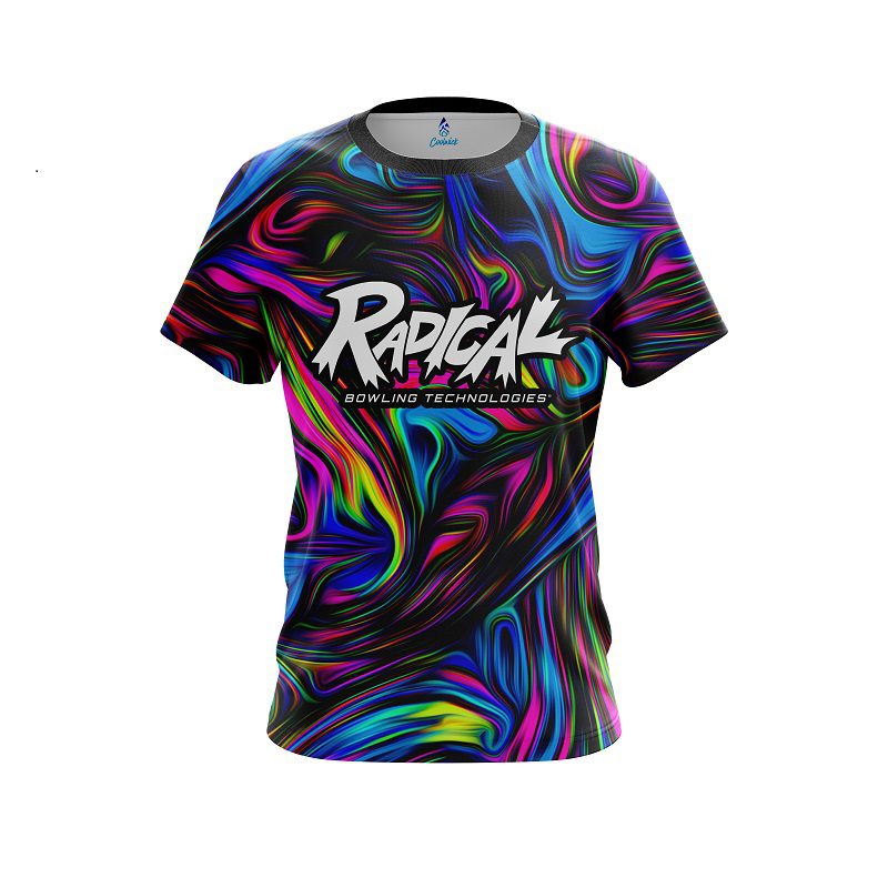 Radical  Psychedelic Swirl CoolWick Bowling Jersey